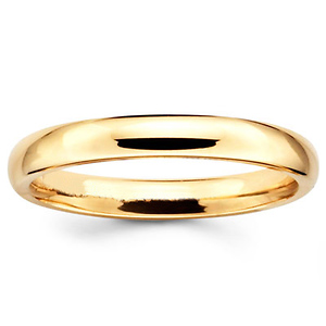 3mm Benchmark Yellow Gold Comfort Fit 