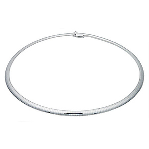 5mm Domed Omega Necklace