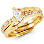 CZ Rings, Engagement & Cubic Zirconia Wedding Bands :: JewelryVortex