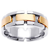 Designer 14K Two Tone Gold Wedding Band